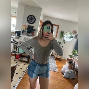 Gray Fabletics Blouse, S